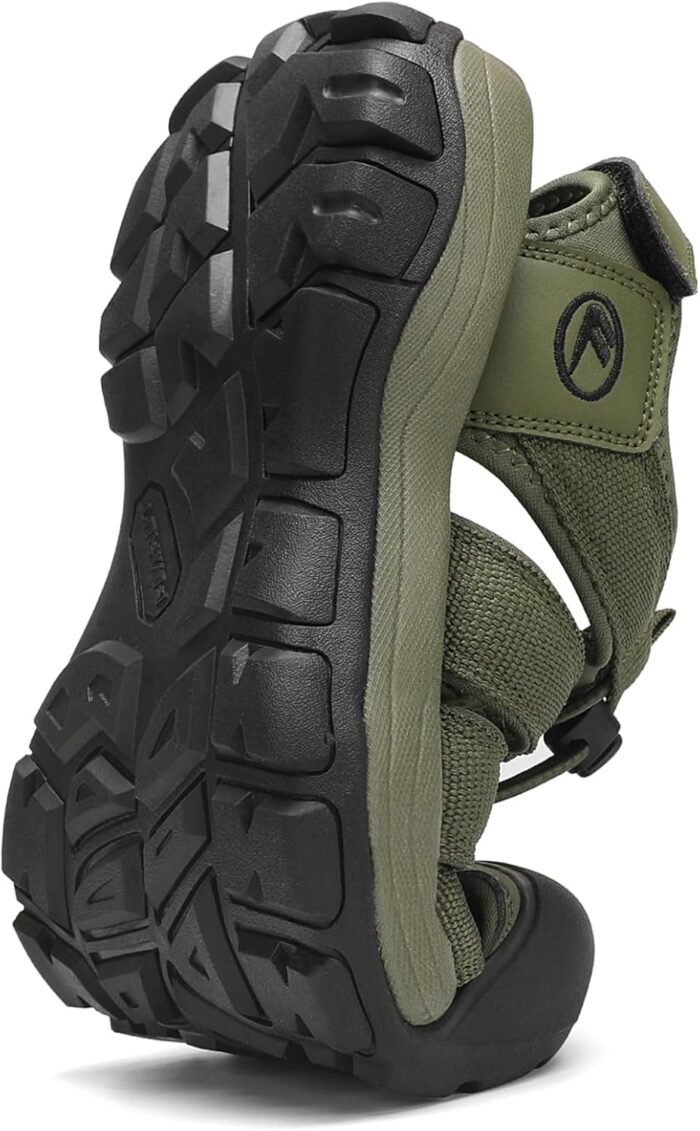 FLARUT Men's Athletic Sandals - Closed Toe Sport Hiking & Outdoor Walking Water Sandals with Anti-Slip Cushioning and Breathable Mesh - Image 5