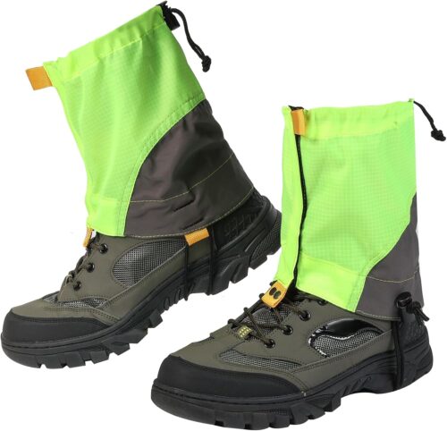 Waterproof Gators for Hiking Boots and Shoes Lightweight Adjustable Leg Gaiters for Men Women Gaiters for Hiking Snowshoeing