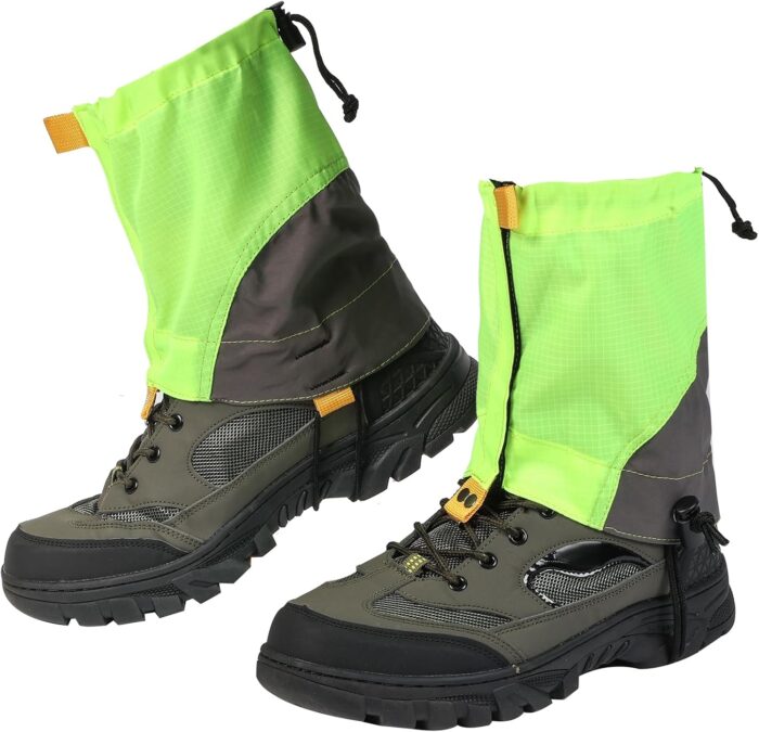 Waterproof Gators for Hiking Boots and Shoes Lightweight Adjustable Leg Gaiters for Men Women Gaiters for Hiking Snowshoeing