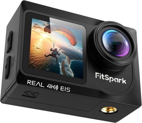 Eagle i15 ProMax Real 4k30FPS 20MP WiFi Action Camera Touch Screen EIS Stabilization Dual Screens Underwater Waterproof Sports Camera, 2 Batteries, Dock, External Microphone, Accessories Kit