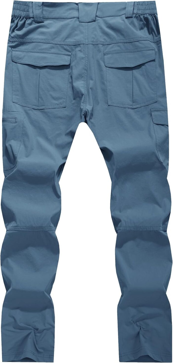 Men's Cargo Hiking Pants Lightweight Water Resistant Quick Dry Outdoor Fishing Travel Climbing Work Pants - Image 8