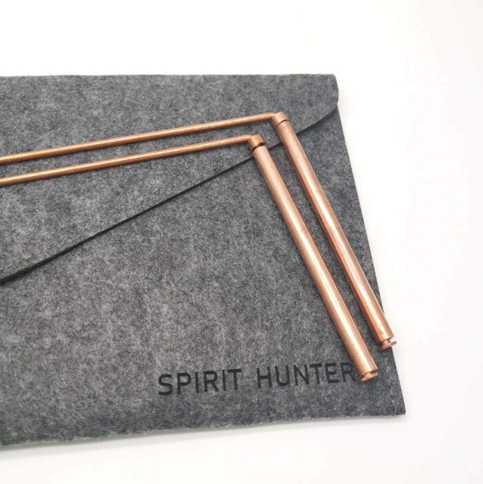 Spirit Hunter 99.9% Copper Dowsing Rod- 2PCS Divining Rods with Bag - Detect Gold, Water, Ghost Hunting etc. - Image 3
