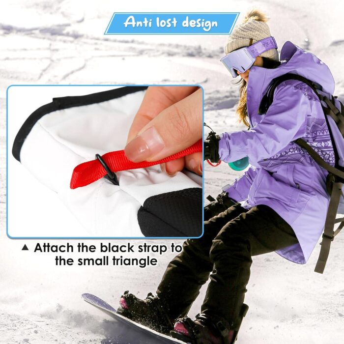 Adjustable Ski Glove Leash - Unisex Wrist Straps, Elastic Glove Straps for Mountaineering & Ski Accessories - Image 3
