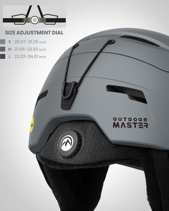 OutdoorMaster Ski Helmet Set,ELK MIPS Ski Helmet with OTG Ski Goggles - MIPS Snowboard Helmet Set for Men, Women & Youth - Image 3