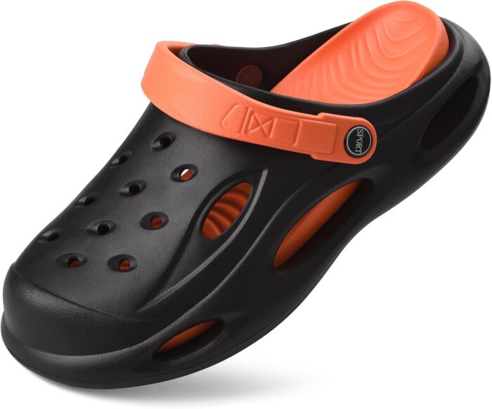 VONMAY Men's Arch Support Clogs Garden Shoes Slip-on Slides Comfortable Sandals Outdoor Beach Slippers with Romovable Cushion Insole - Image 5