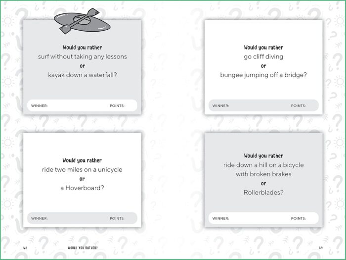 Would You Rather? Summer Edition: Laugh-Out-Loud Game for Camping, Road Trips, and Vacation Travel - Image 4