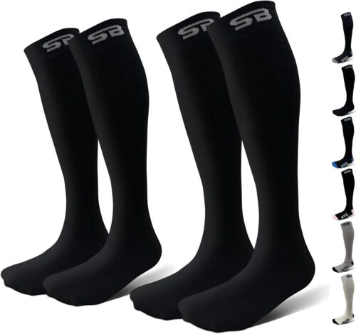 SB SOX Merino Wool Ski Socks for Men Women & Kids (2 Pairs) - Warm Thermal Socks for All-Day Winter Wear