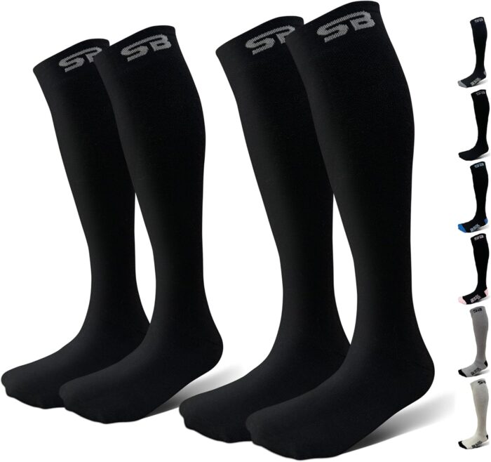 SB SOX Merino Wool Ski Socks for Men Women & Kids (2 Pairs) - Warm Thermal Socks for All-Day Winter Wear