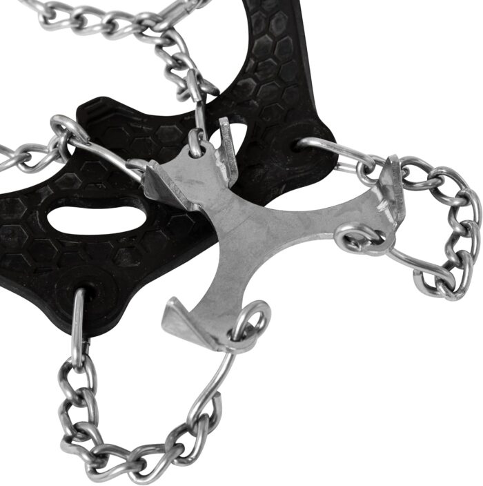 Crampons Ice Cleats for Hiking Spikes By Yatta Life - Professional Winter Boots with 12 Stainless Steel Spikes for Shoes & Boots - Outdoor Camping, Running, Mountaineering Ice & Snow Grips Accessories - Image 3