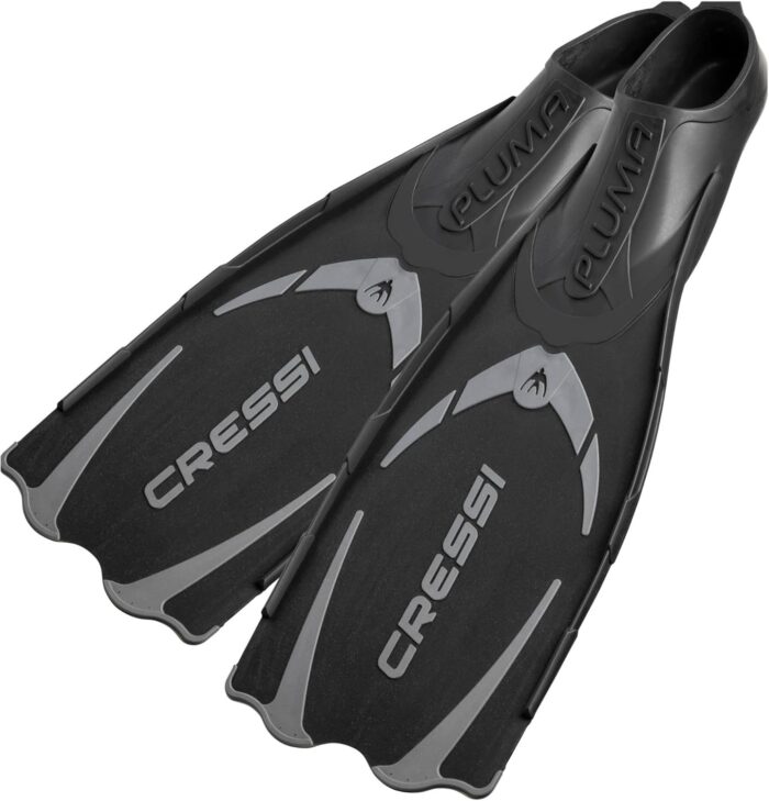 Cressi Adult Snorkeling Full Foot Pocket Fins Made with Advanced Technology - Pluma: Made in Italy