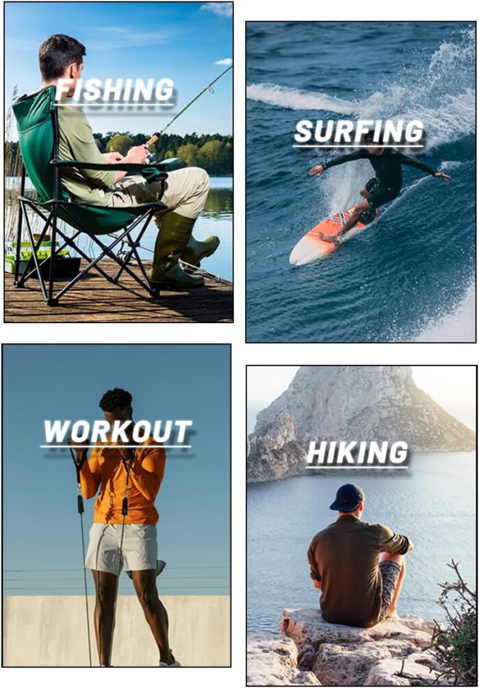 MAGCOMSEN Men's Long Sleeve Shirts UPF 50+ UV Sun Protection Athletic Shirts for Hiking Running Workout Rash Guard - Image 6