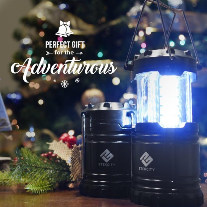 Etekcity Camping Lanterns for Power Outages 4 Pack, Flashlight for Camping Essentials, Emergency Led Battery Operated Lights, Survival Kit and Gear for Hurricane, Black - Image 9