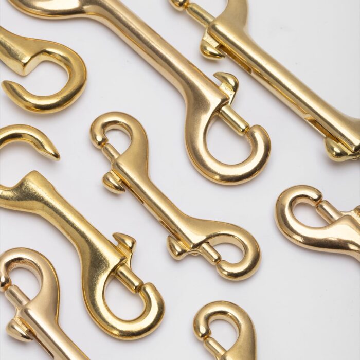 WUTA Brass Double End Snap Hook Clip Handmade Bag Hook Keychains Hook for Leather Craft Accessories Diving Pet Luggage Outdoor Mountaineering Tactical Equipment - Image 6