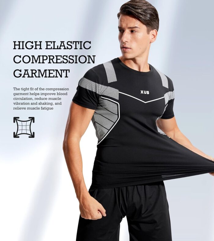 BOOMCOOL 5PCS Gym Clothes for Men Workout Sets - Image 2
