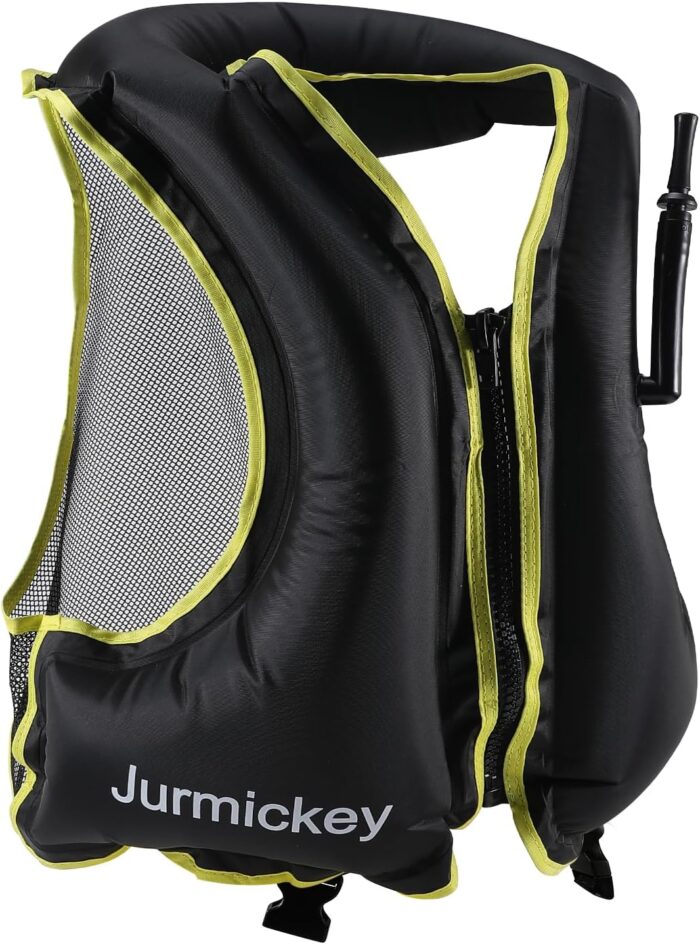 Snorkel Vest for Adults, Inflatable Snorkeling Vest for Men & Women, Portable Swim Jacket & Buoyancy Vest for Snorkeling, Swimming, Kayaking, Boating - Image 2