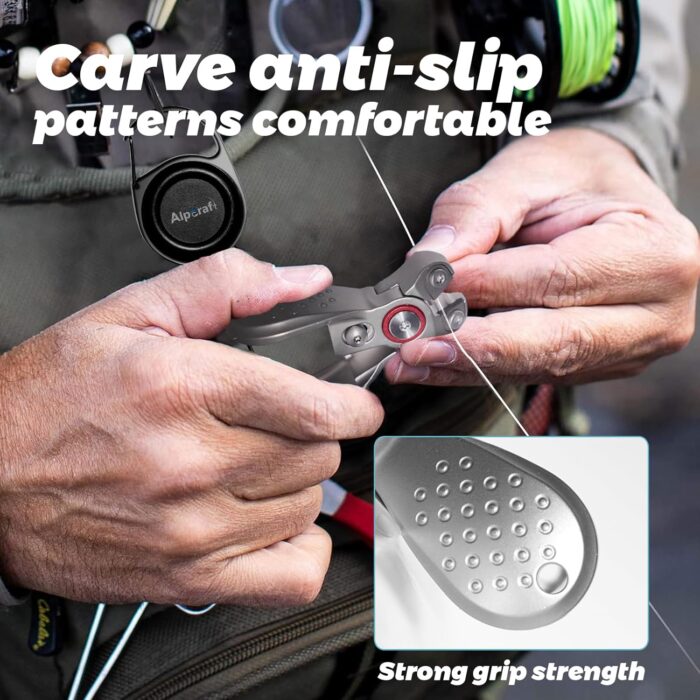 Portable Fishing Line Cutter Mini Stainless Steel Braid Line Remover Scissors Clipper Nippers Quick Fly Fishing Knot Tying Tool Accessories with Retractors Small Mono and Fluoro Lines Cutters - Image 2