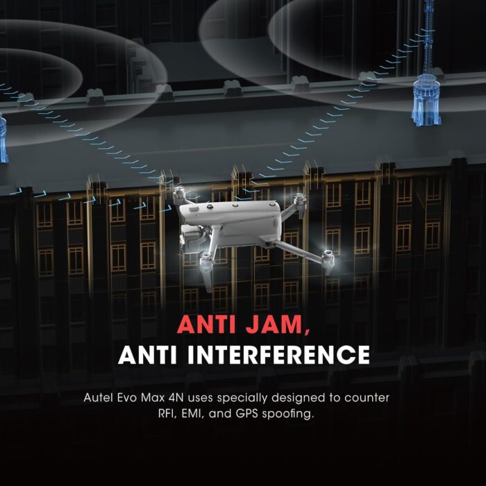 Autel Robotics EVO MAX 4N Drone, Starlight Night-Vision/ Wide/ Thermal/ L~aser 4 Cameras in One UAV, Upgrade of MAX 4T XE, 5KM Night Vision Observation, A-Mesh 1.0, 720° Obstacle Avoidance, Triple Anti-Jamming, Hot-Swappable, 42 Mins, IP43, Autel SDK - Image 5