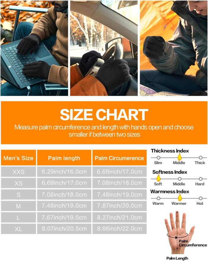 Winter Gloves for Women Running in Cold Weather - Touchscreen Gloves for Bike Hiking - Image 2