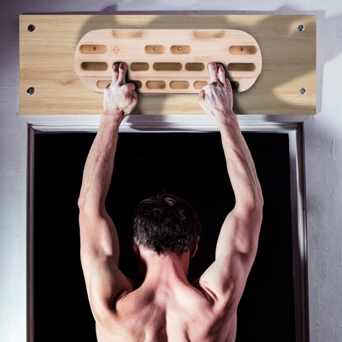 POWER GUIDANCE Rock Climbing Hangboard Wooden Hand Grip Strengthener Forearm Exerciser for Climbers Athletes - Image 7