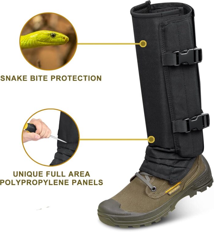 Skiguard Snake Guard Gaiters - Waterproof Chaps for Lower Legs, Bite Proof Guardz, Adjustable Size - Image 2