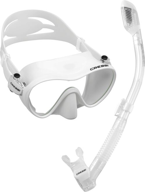 Cressi Scuba Diving Snorkeling Kit - Freediving Mask & Dry Snorkel - F1 & Supernova Dry: Designed in Italy