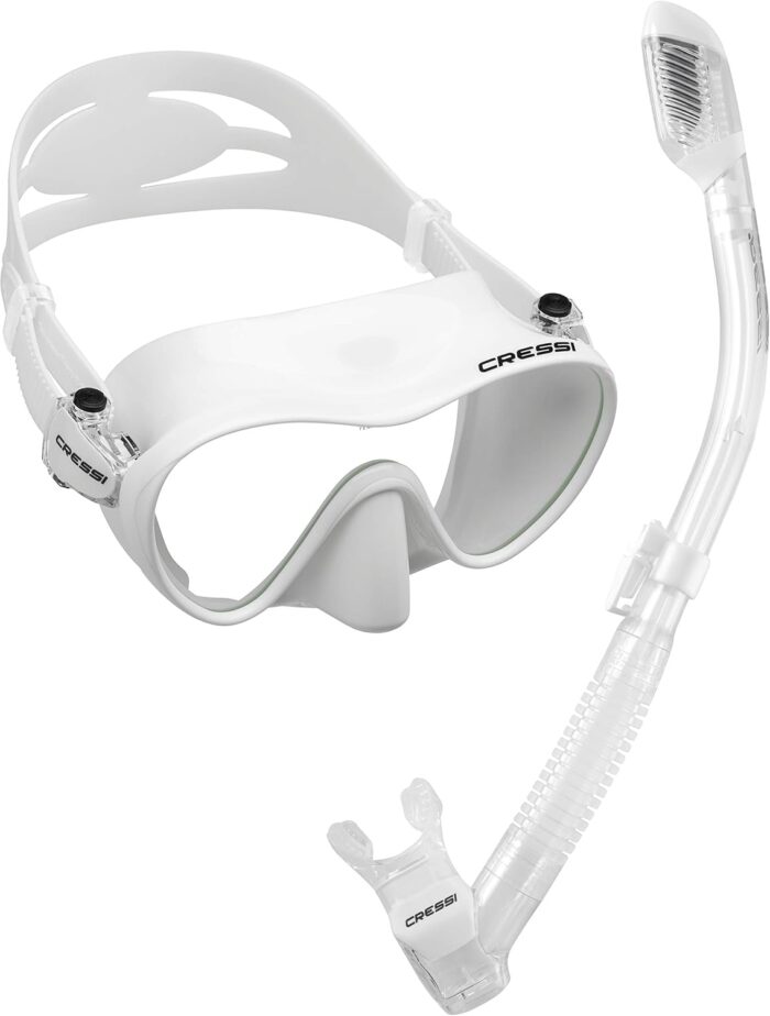 Cressi Scuba Diving Snorkeling Kit - Freediving Mask & Dry Snorkel - F1 & Supernova Dry: Designed in Italy