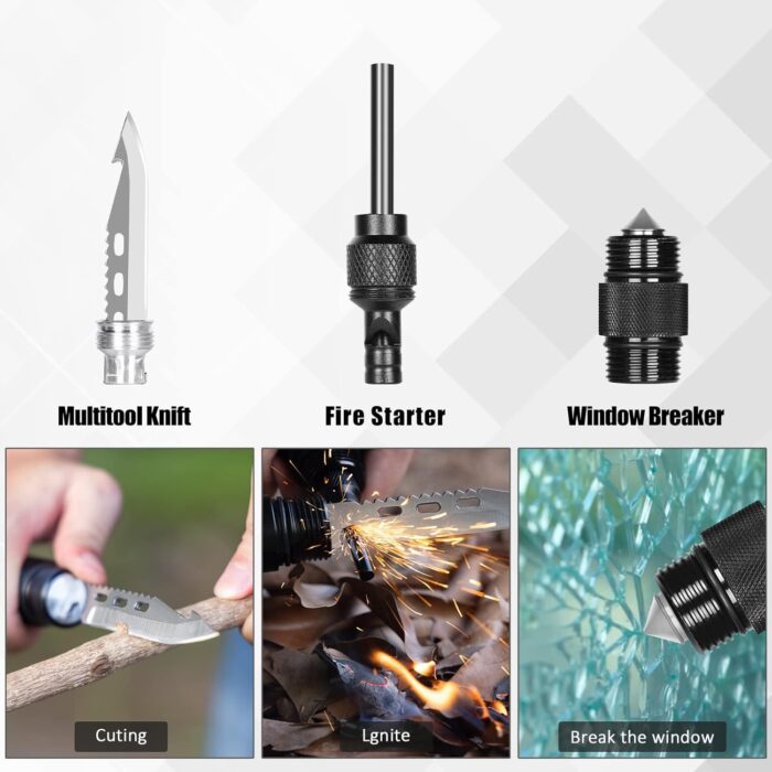 Survival Shovel High Carbon Steel Tactical Shovel Axe Folding Entrenching Tool Camping Hiking Shovel Carrying Pouch Car Emergency Survival Gear - Image 4