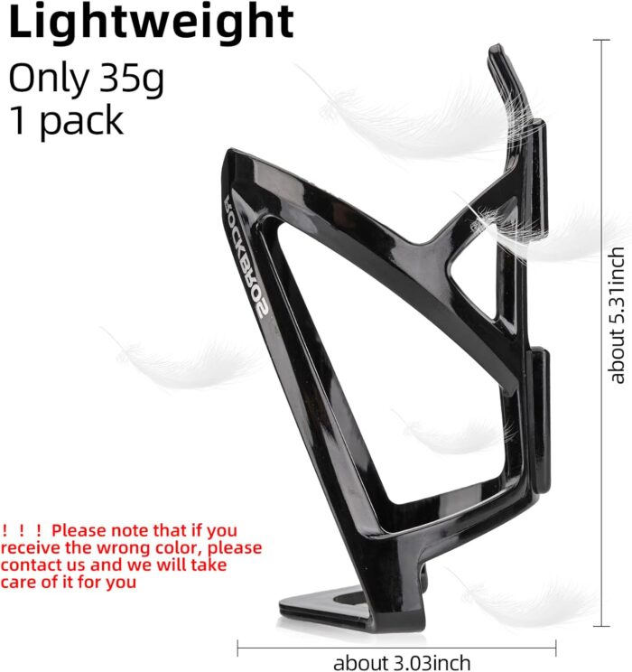ROCKBROS Bike Water Bottle Holder Ultra-Light Bicycle Bottle Cages with Screws Tool, Universal Bike Cup Holder Rack for Road MTB Bikes… - Image 3