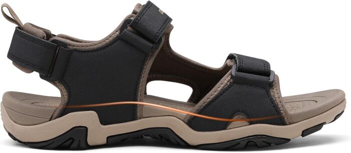 DREAM PAIRS Men's Sandals Hiking Water Beach Sport Outdoor Athletic Arch Support Summer Sandals - Image 2
