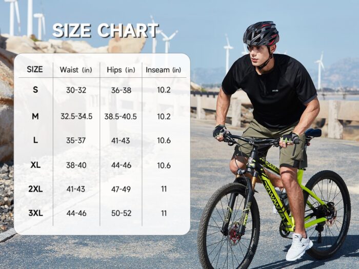 Men's Mountain Bike Shorts 3D Padded Bicycle MTB Shorts Loose-fit Lightweight MTB Cycling Shorts - Image 6