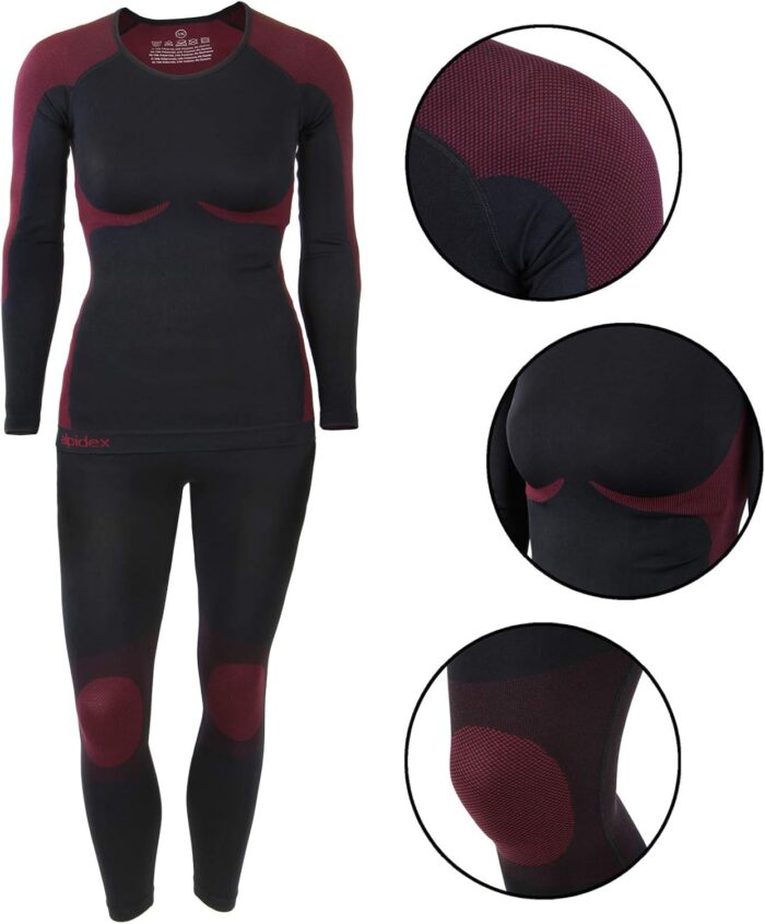 Functional Wear Thermal Underwear Woman Ski Breathable Warm Base Layer Cold Weather Set Long Johns Top Bottom - Image 2
