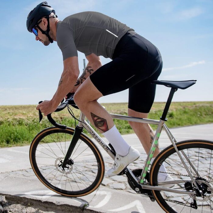 Cycling Jersey Men Short Sleeve, Road Bike Jerseys Full Zipper with Pockets, Bicycle Clothing Breathable Quick Dry - Image 6