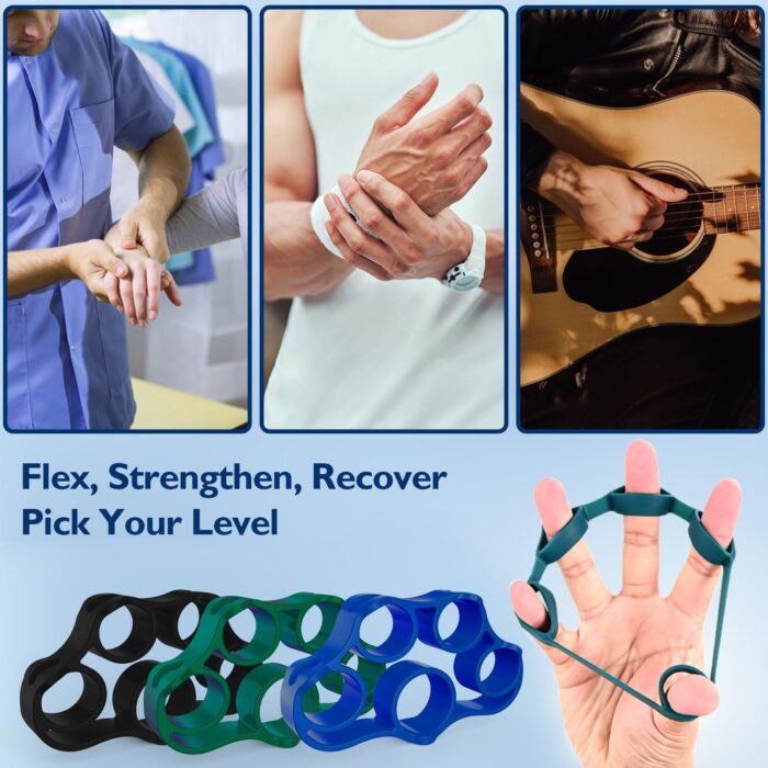 FitBeast Grip Strength Trainer, Finger Exerciser, Forearm Strengthener 9-Piece Kit, Hand Grip Strengthener Targeted Strength, Relief & Recovery - Image 6