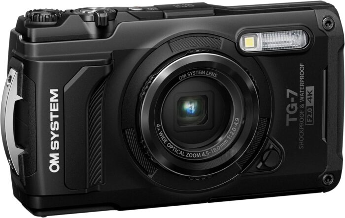 OM SYSTEM Tough TG-7 Black Underwater Camera, Waterproof, Freeze Proof, High Resolution Bright, 4K Video 44x Macro Shooting (Successor Olympus TG-6) - Image 2