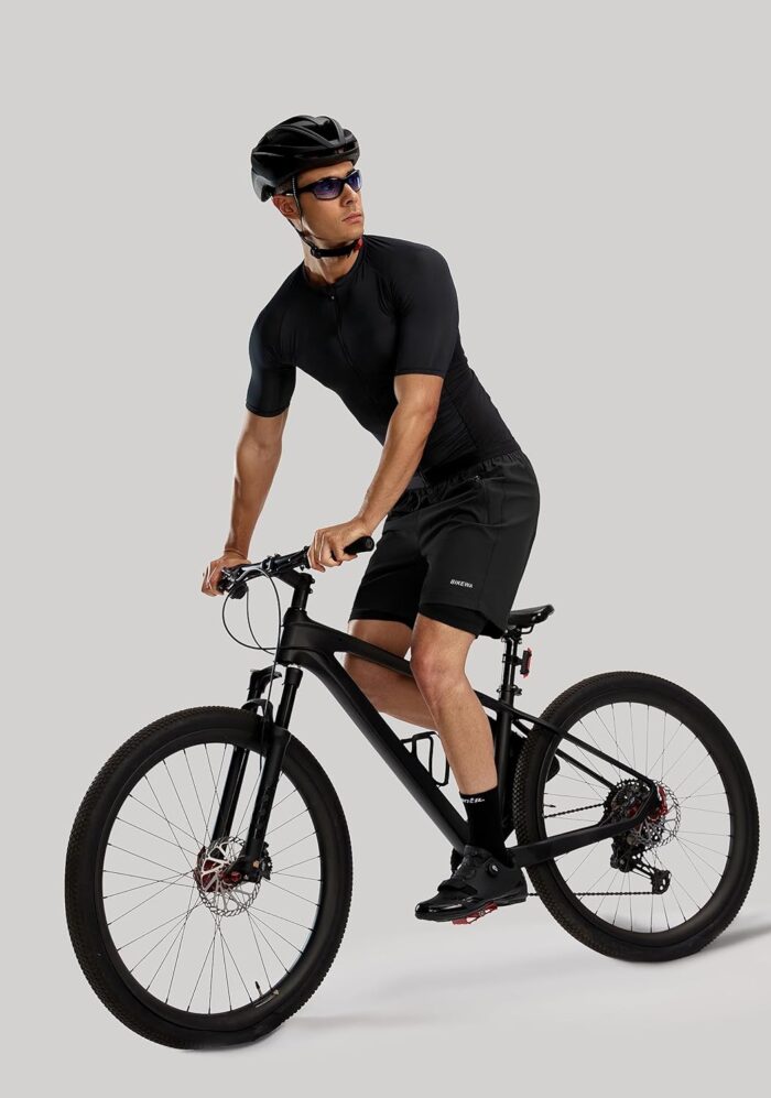Bikewa Men's Mountain Bike Shorts 3D Padded Loose-fit Riding Biking Cycling Bicycle Biker Shorts for Men Zipper Pockets - Image 5