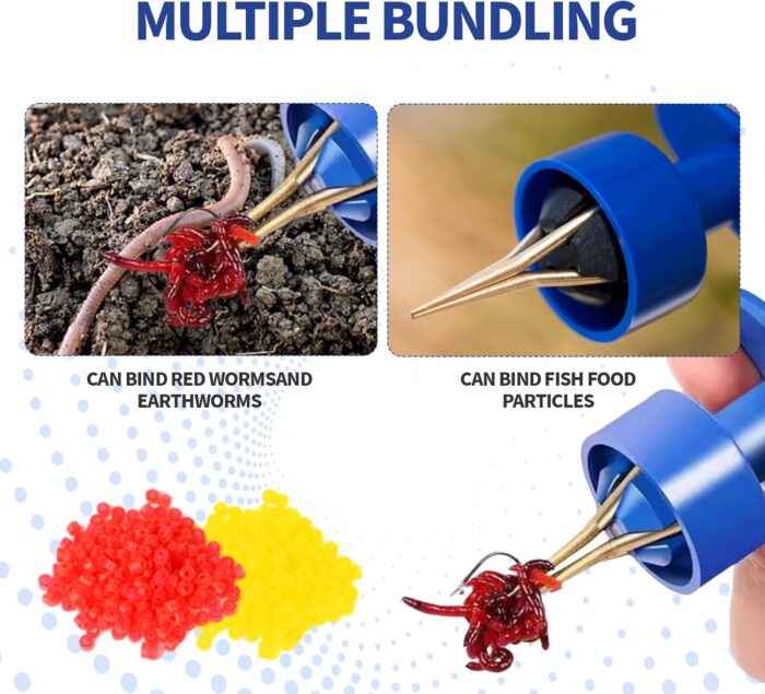 2X Pellet Bander Tool Set Micro Bait Bands for Fishing Terminal Tackle，Bander Tool Micro Bait Bands Banding Match Coarse Fishing Terminal Tackle Set/ 600 Bands - Image 4