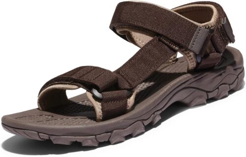 NORTIV 8 Men's Sandals Hiking Sports Lightweight Summer Water Arch Support River Open Toe Athletic Trail Outdoor Walking Sandals Longdo