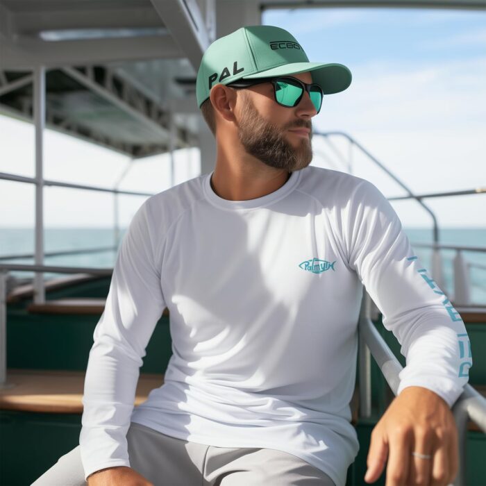 Palmyth Fishing Shirts for Men Long Sleeve UPF 50+ T Shirt Sun Protection Tee - Image 4