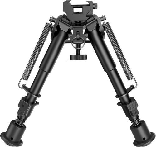 CVLIFE 6-9 Inches Picatinny Bipod Adjustable Spring Return with Picatinny Adapter