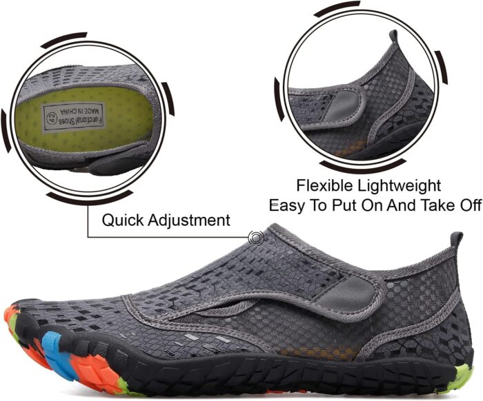 L-RUN Barefoot Water Shoes Women Mens Aqua Sock Athletic Hiking Water Sports Shoes for Swim Beach Pool Sand Diving Walking - Image 5