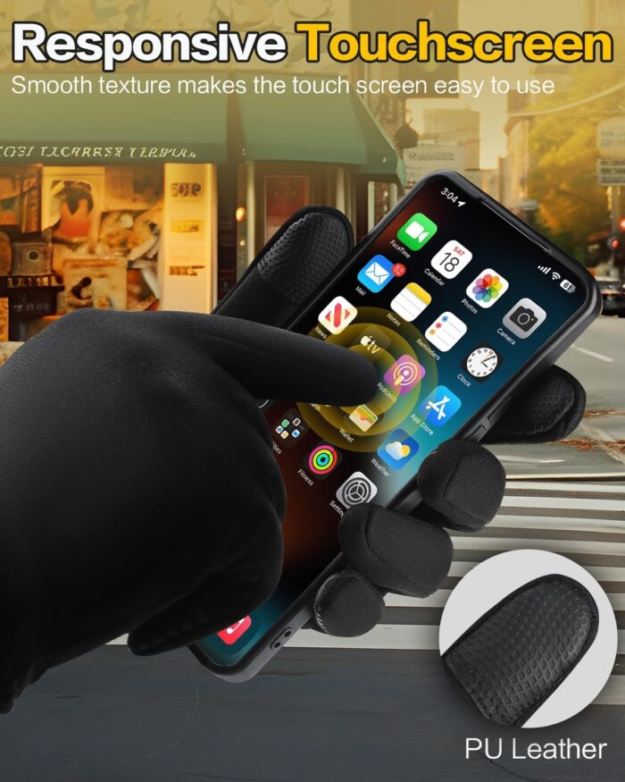Winter Gloves for Women Running in Cold Weather - Touchscreen Gloves for Bike Hiking - Image 4