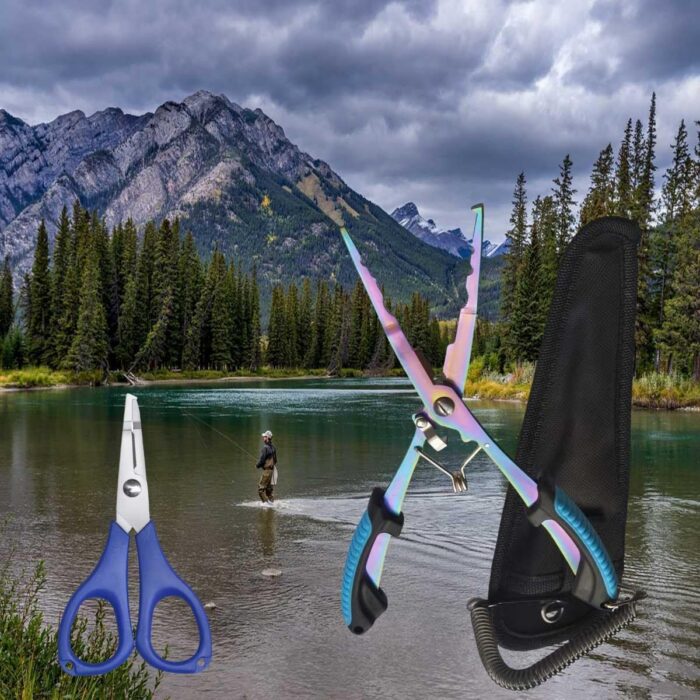 8 Pcs Pocketable Fishing Tool Kit, Foldable Fishing Knife Fishing Pliers Scissors Fish Lip Gripper Hook Remover Sharpener Sheath Lanyard, Aboda Fresh & Saltwater Fishing Tools Fishing Gifts - Image 7