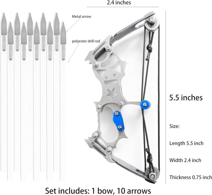 Archery Bow Set Left and Right Hand Compound Bow Hunting Bow Metal Material Catapult RH/LH for Practice Archery - Image 2