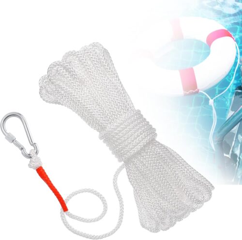Water Floating Lifesaving Rope - Professional Throwing Pool Life Preserver Rope Line for Swimming Small Kayak Inflatable Boat