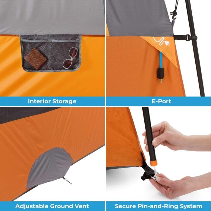 CORE Tent for Family Camping | 10 Person / 11 Person / 12 Person Large Multi Room Cabin Tents for Car Camping & Outdoor Adventures - Image 7