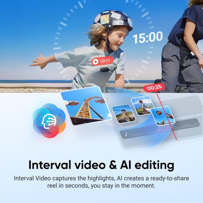 Insta360 GO 3S - 128 GB Black 4K Tiny Portable Vlogging Camera, Hands-Free POVs, Mount Anywhere, Stabilization, 140 Min Battery Life, 10m Waterproof, Pet POV - Image 7