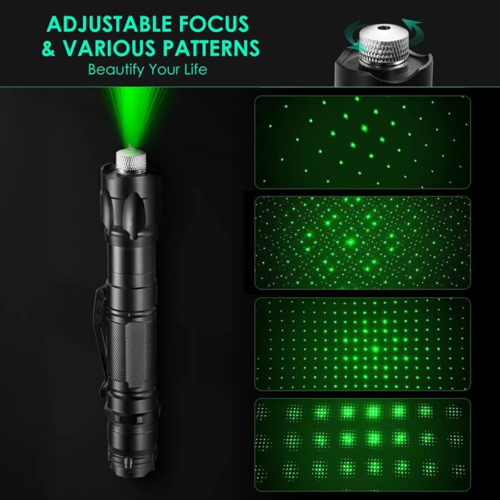 3000 Lumen Round Aluminum LED Laser Pointer with Various Lighting Patterns, High Performance - Image 4