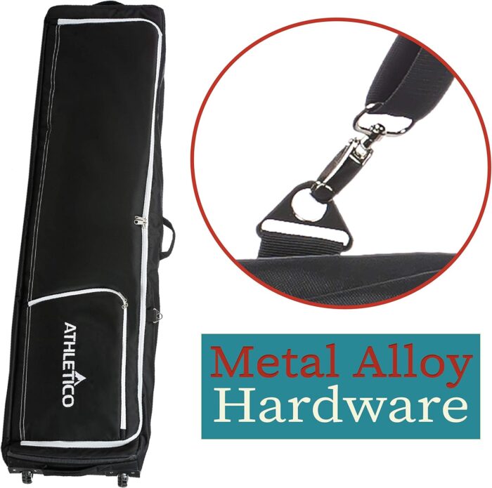 Athletico Conquest Padded Snowboard Bag With Wheels - Travel Bag for Single Snowboard and Snowboard Boots - Image 7