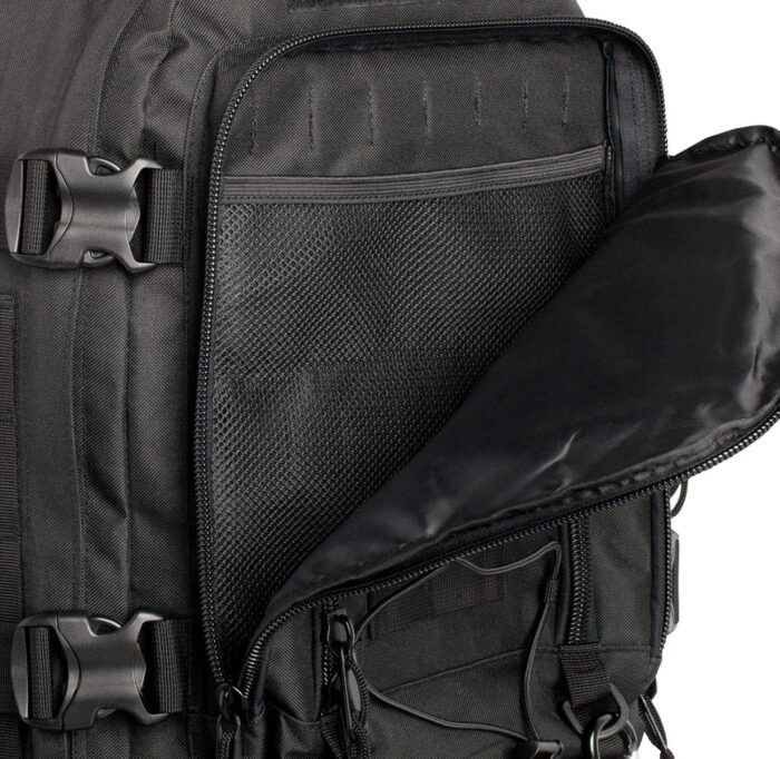 Tactical Backpack Military Army Daypack - Assault Pack for Men Molle Backpacks Bug Out Bag 3 Day Pack for Hiking Camping Travel Hunting Rucksack Trekking Black - Image 9