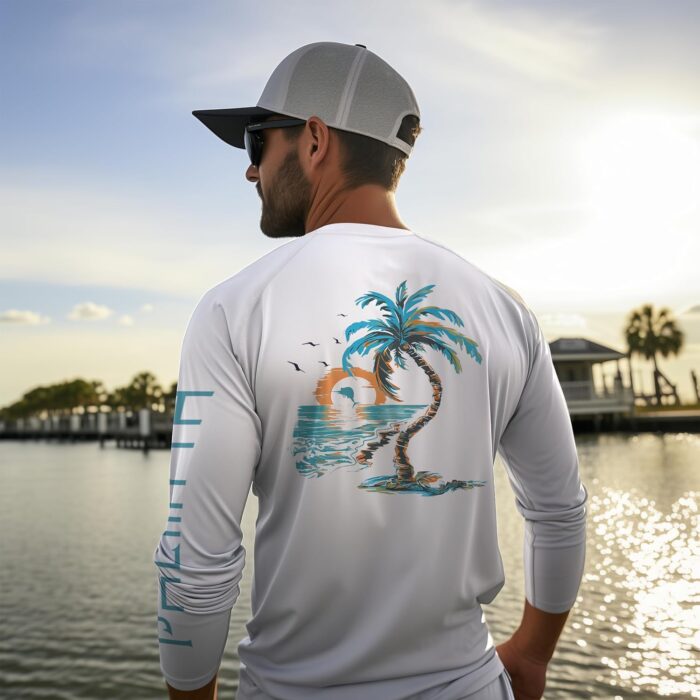 Palmyth Fishing Shirts for Men Long Sleeve UPF 50+ T Shirt Sun Protection Tee - Image 3